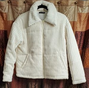 Shein Stylish Cream Color Autum/Winter Coat